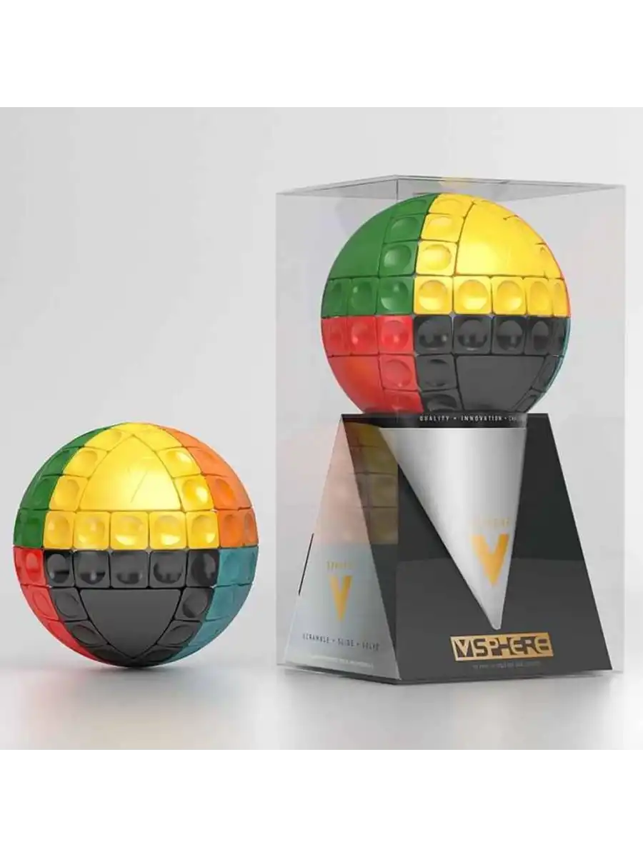 Orijinal V-Cube Küre Küp - V-Cube Küp - Zeka Küpü - Sphere Cube - Akıl Küpü - Rubiks Küp -VCube