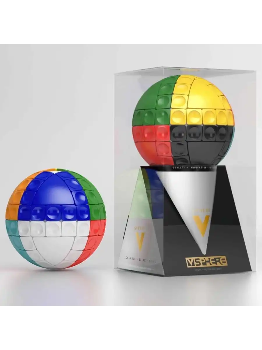 Orijinal V-Cube Küre Küp - V-Cube Küp - Zeka Küpü - Sphere Cube - Akıl Küpü - Rubiks Küp -VCube
