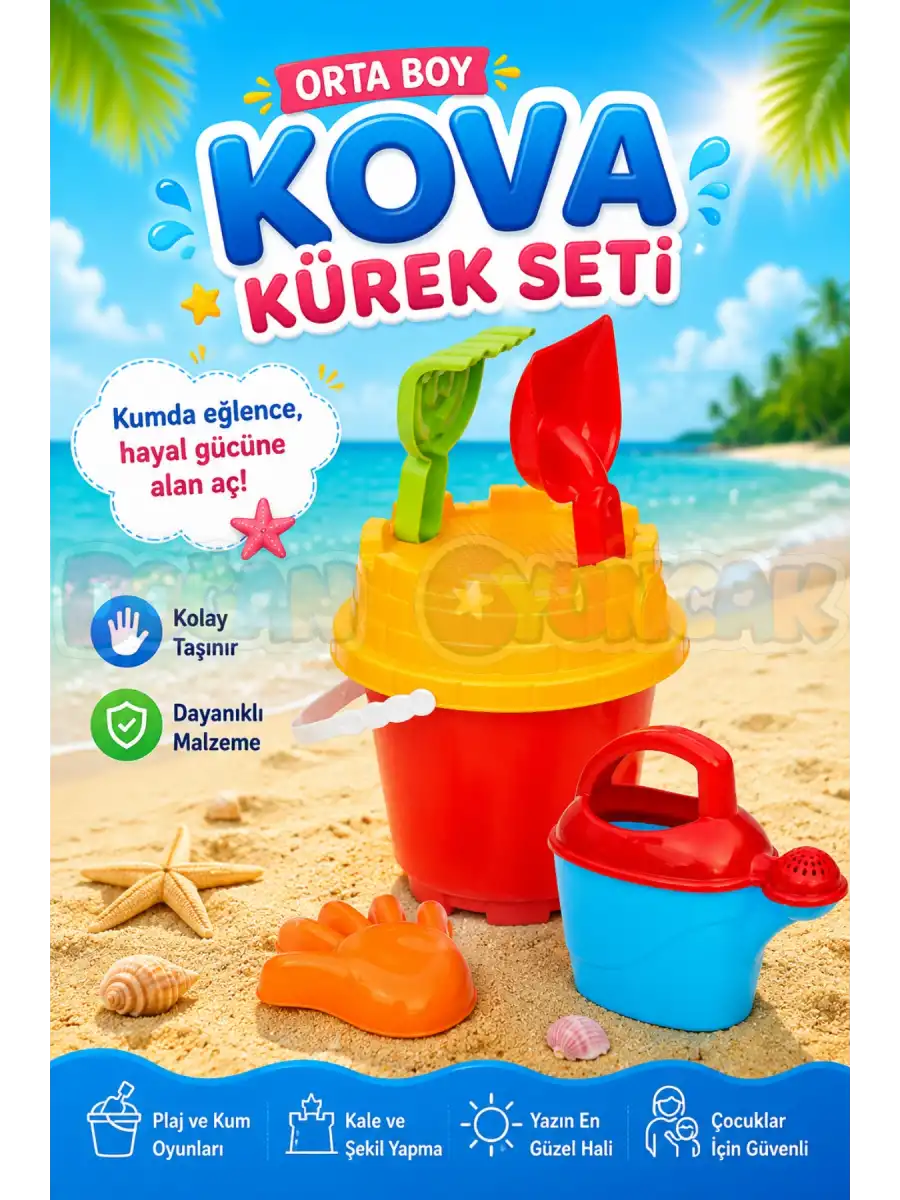 Orta Boy Kova Kürek Seti 01421