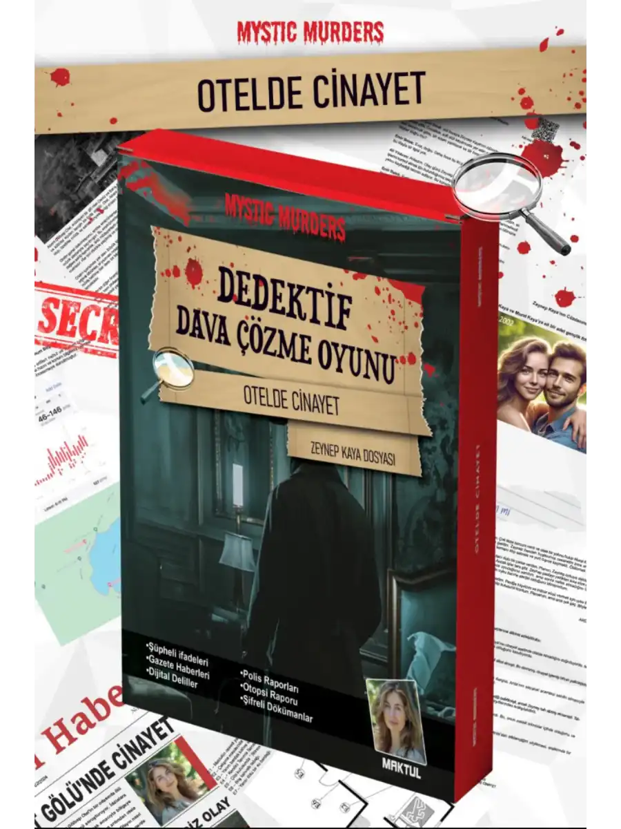 Otelde Cinayet Dedektif Oyunu - Dava Çözme Oyunu - Suç Çözme Oyunu - Cinayet Oyunu Cinayet Çözme