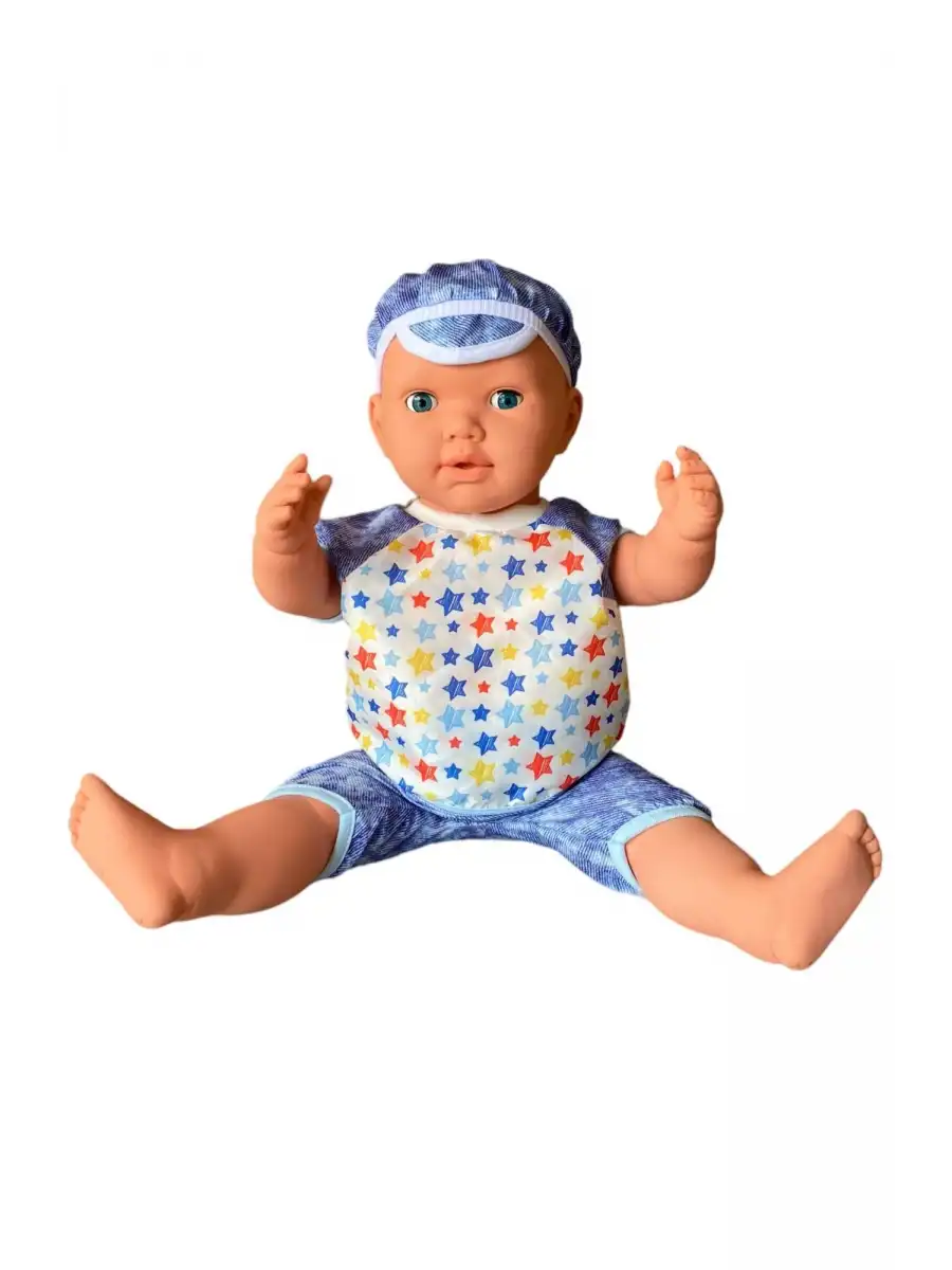 Oynar Gözlü Türkçe Konuşan Berke Kel Et Bebek 60 Cm. - Konuşabilen Bebek - Kel Büyük Bebek