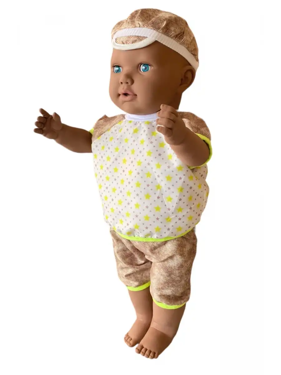 Oynar Gözlü Türkçe Konuşan Siyahi Berke Kel Et Bebek 60 Cm. - Konuşabilen Bebek - Kel Büyük Bebek