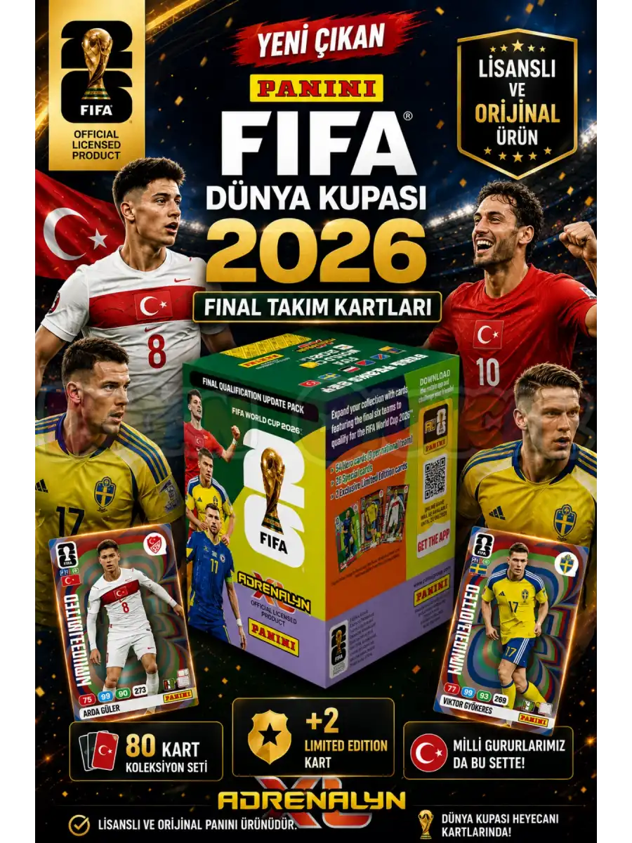 Panini Dünya Kupası 2026 Final Takım Kartları FIFA World Cup 2026 Final Takım Kartları