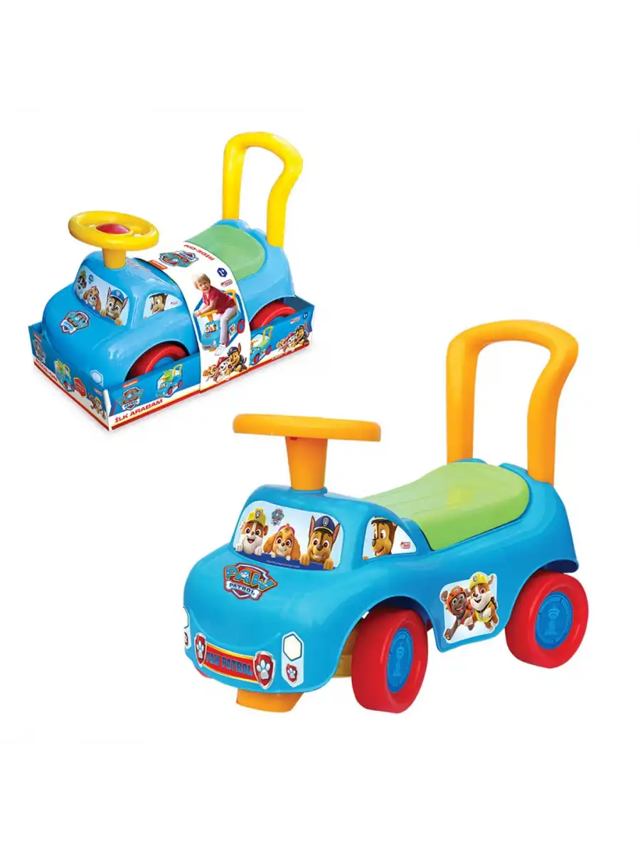 Paw Patrol İlk Arabam - Binmeli Araba - Çocuk Arabası - İlk Adım Arabası
