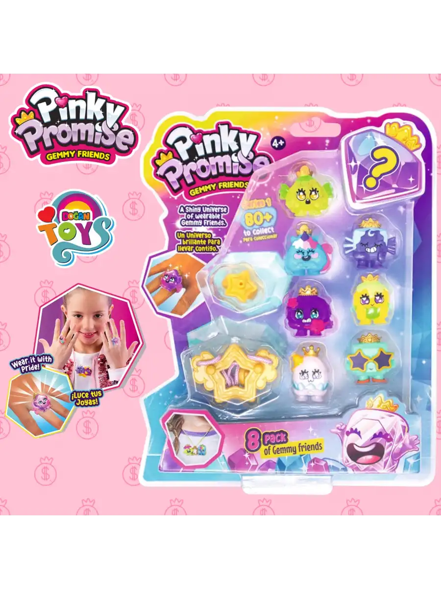 Pinky Promise Blister Paket 8 Figür - Pinky Promise Oyuncak Figür Seti - 8 Figürlü Pinky Promise