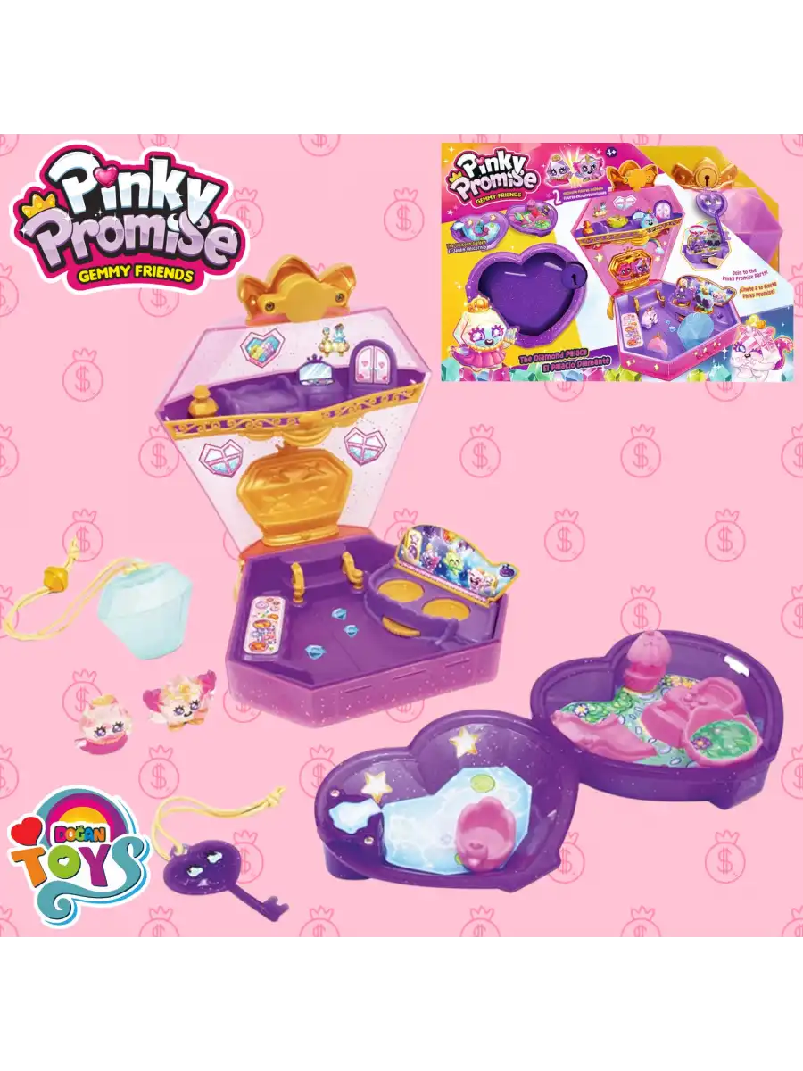 Pinky Promise Elmas Palace İkili Oyun Seti - Pinky Promise Oyuncak Elmas Palace Dual Playset