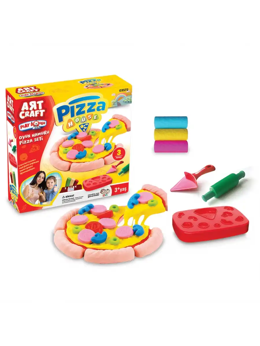 Pizza Oyun Hamur Seti 150 Gr. - Oyun Hamuru Seti - Hamur Setleri - Hamur Kalıpları