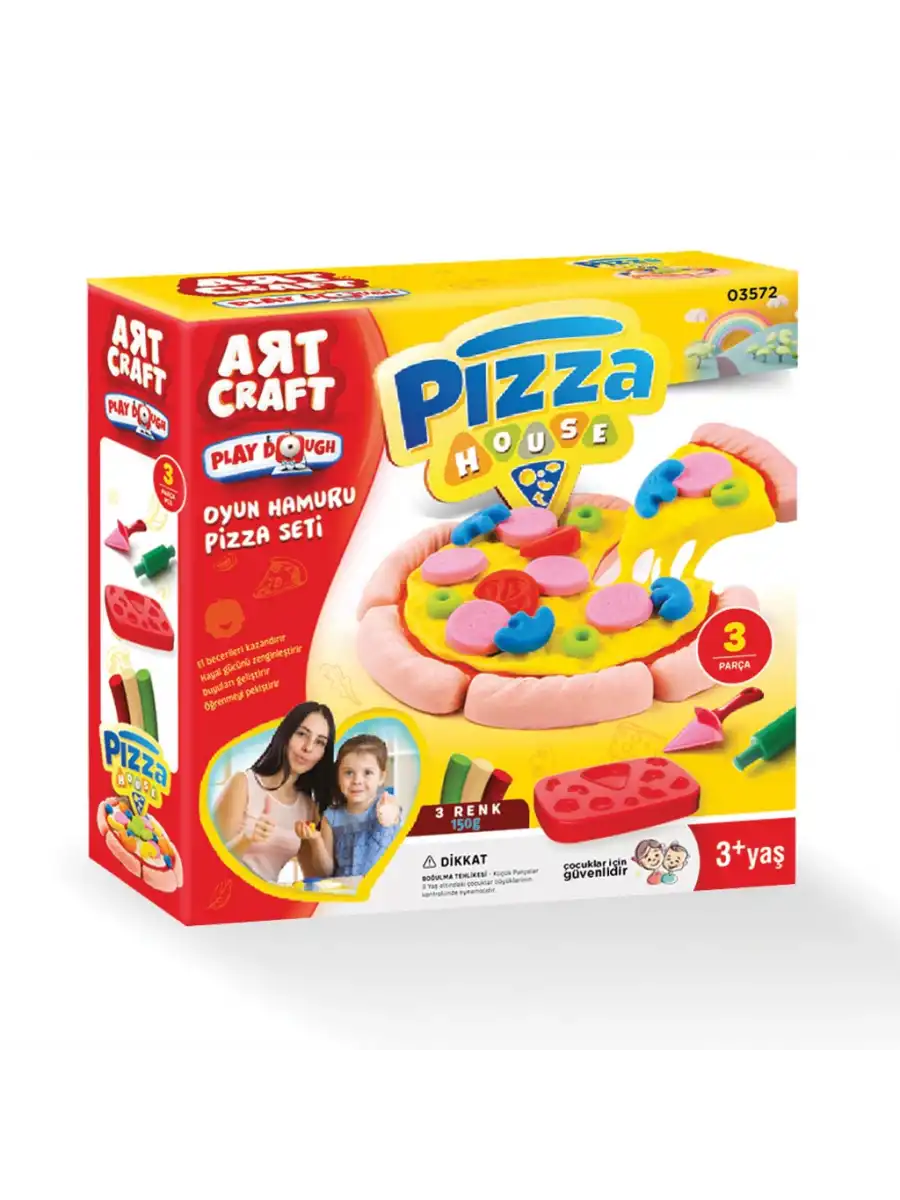 Pizza Oyun Hamur Seti 150 Gr. - Oyun Hamuru Seti - Hamur Setleri - Hamur Kalıpları