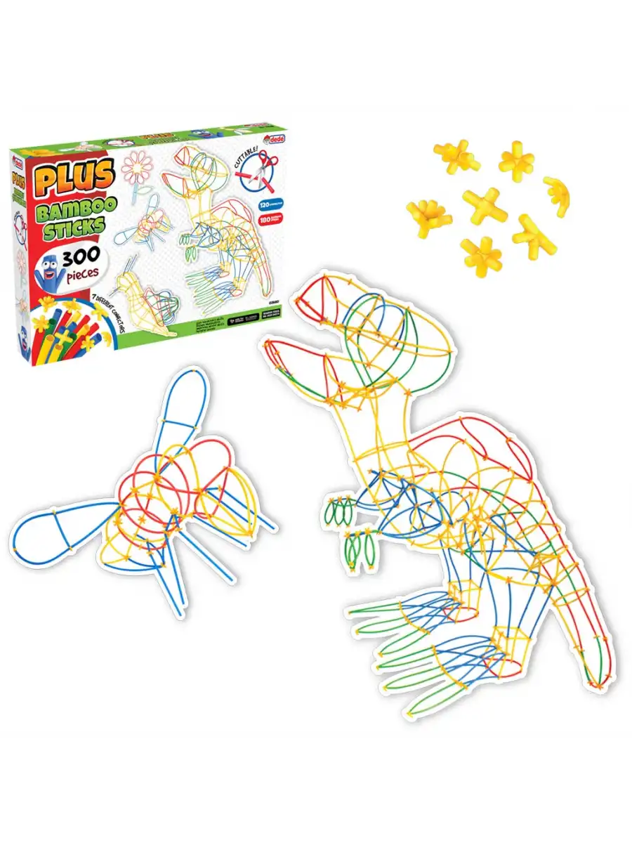 Plus Bambu Çubuklar (300 Parça) - Lego Setleri - Borular Lego - Plastik Çubuklar