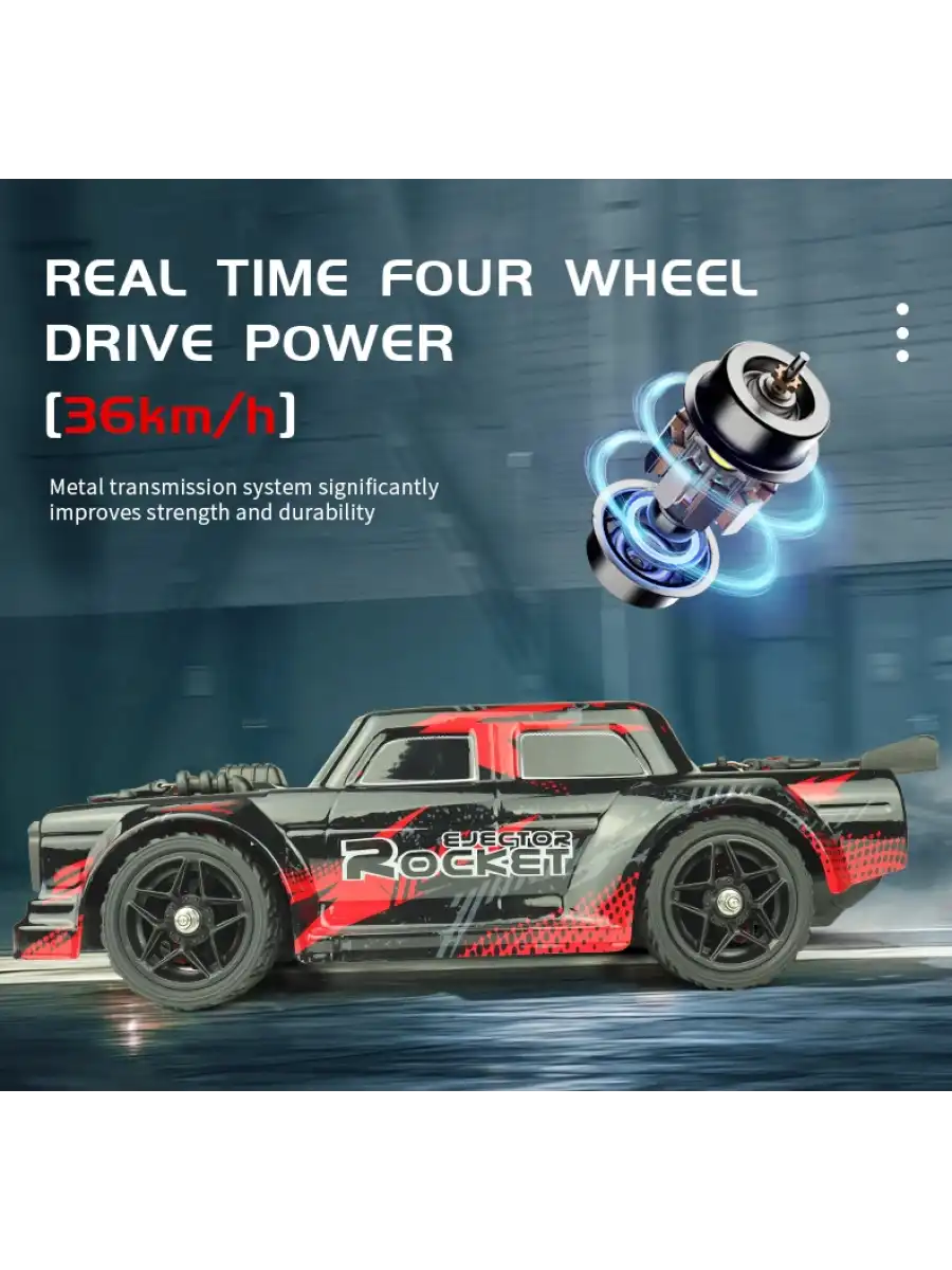 Professional 4WD Ejekctor Rocket Drift Car - Profesyonel Drift Arabası Buharlı Drift Araba Uzaktan Kumandalı