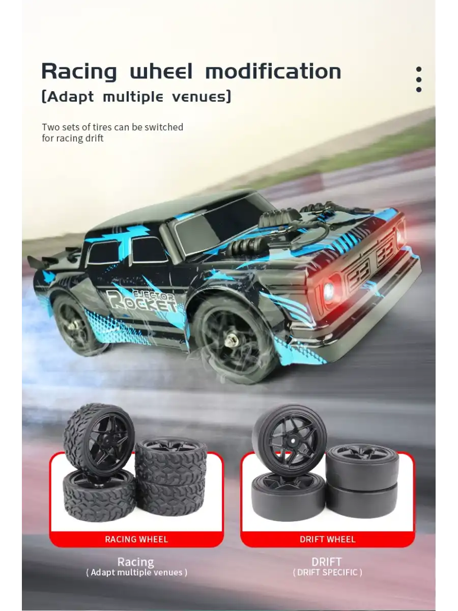 Professional 4WD Ejekctor Rocket Drift Car - Profesyonel Drift Arabası Buharlı Drift Araba Uzaktan Kumandalı