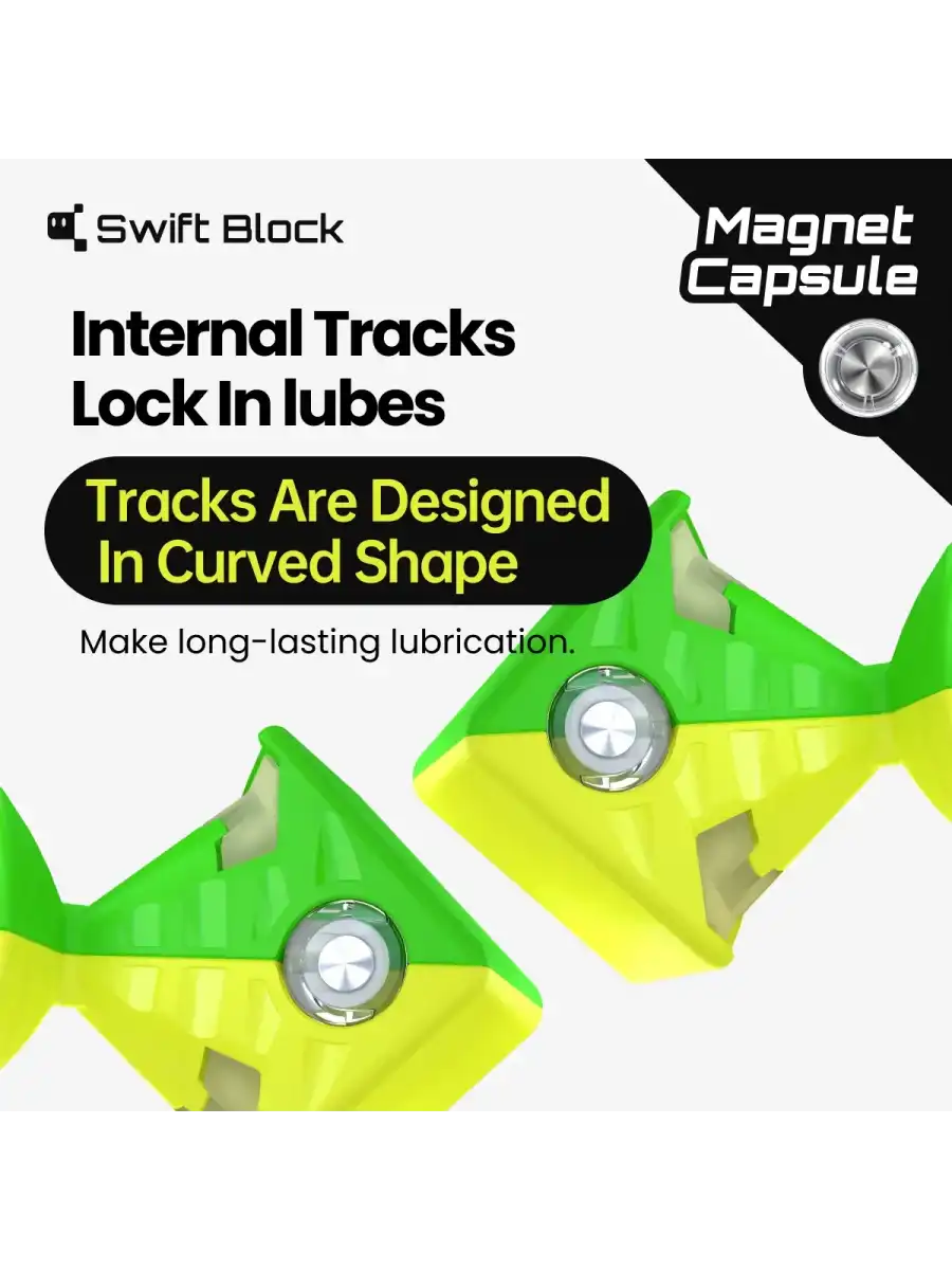 Profesyonel GAN Swift Block 355S Manyetik Küp - Swift Block 355S 3x3 Küp - Gan 3x3 Manyetik Küp