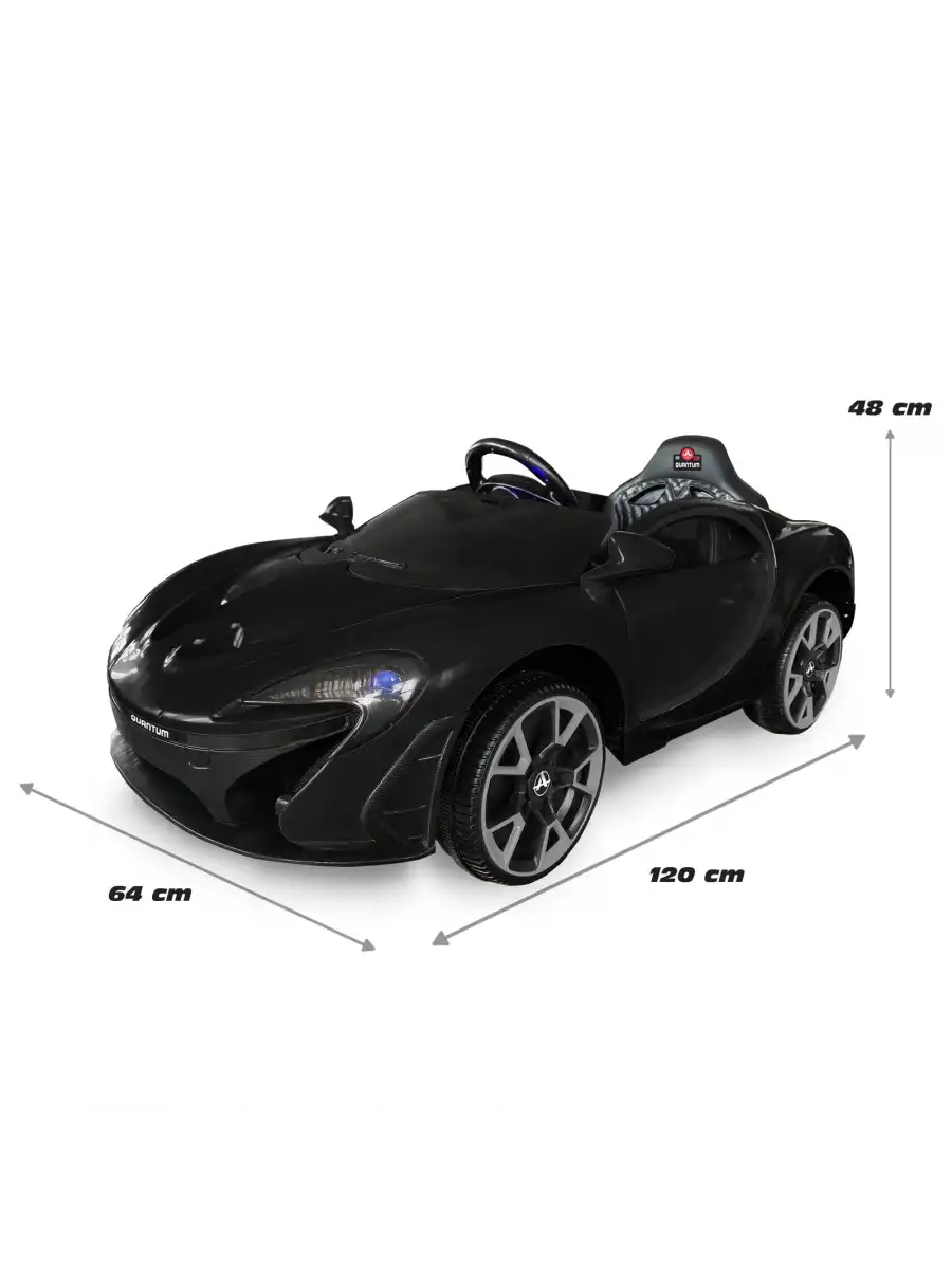 Quantum GT Siyah Uzaktan Kumandalı 4X2 12 Volt Akülü Araba - RC McLaren Akülü Araba