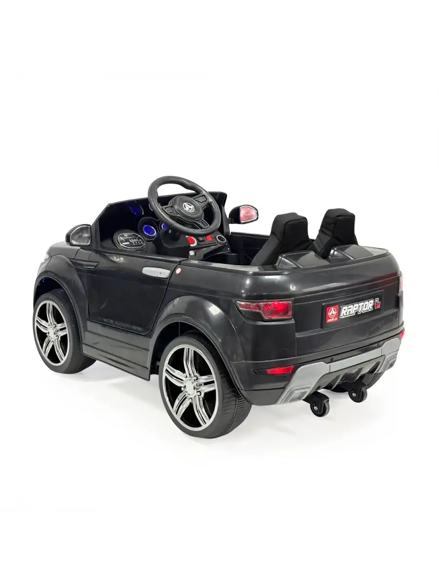Raptor GT Siyah Uzaktan Kumandalı 4X2 12 Volt Akülü Araba - RC Land Rover Akülü Araba Range Rover