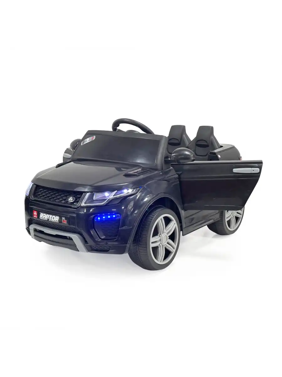 Raptor GT Siyah Uzaktan Kumandalı 4X2 12 Volt Akülü Araba - RC Land Rover Akülü Araba Range Rover