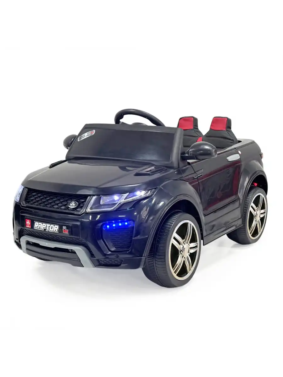Raptor GT Siyah Uzaktan Kumandalı 4X2 12 Volt Akülü Araba - RC Land Rover Akülü Araba Range Rover