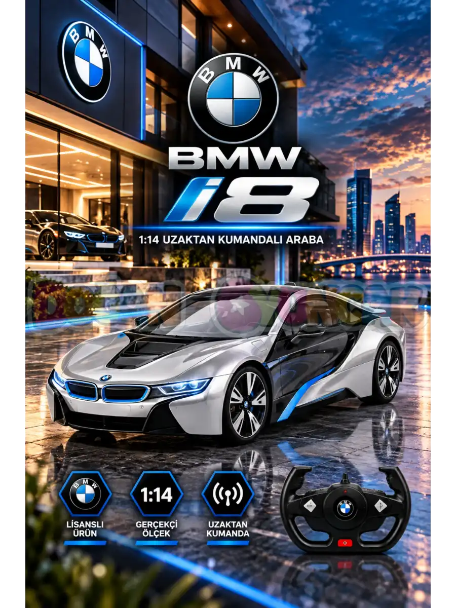 Rastar BMW I8 1:14 Uzaktan Kumandalı Araba - RC Araba