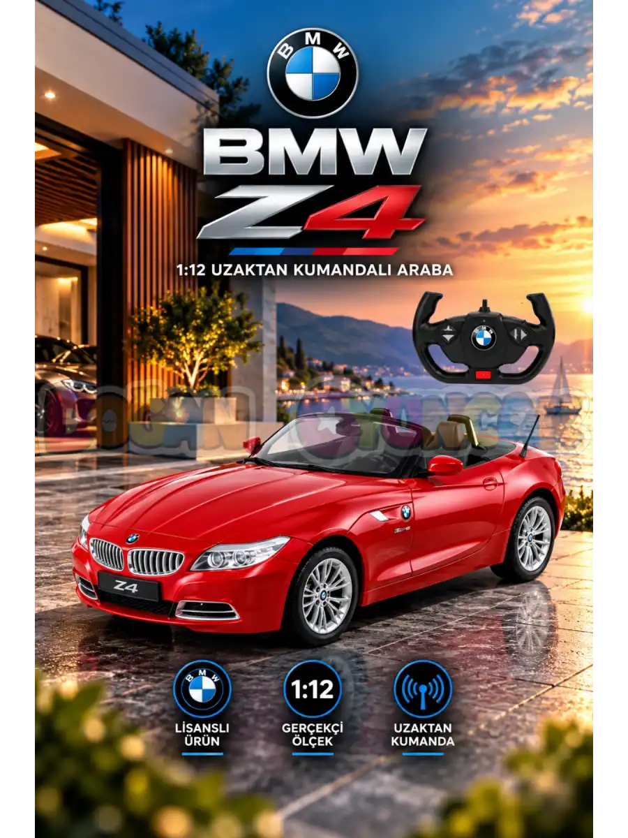 Rastar BMW Z4 1:12 Uzaktan Kumandalı Araba - RC Araba