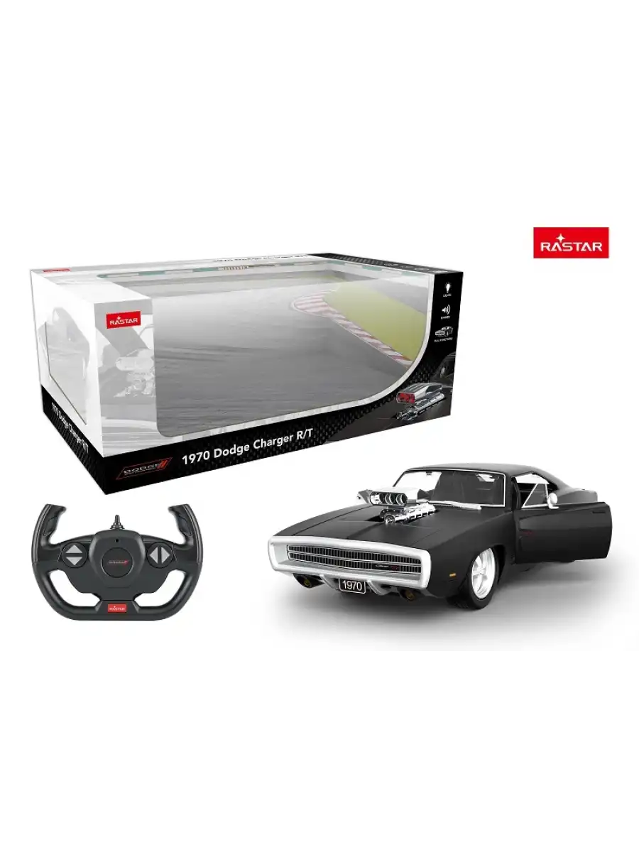 Rastar Dodge Charger R/T with engine Version 1:16 Uzaktan Kumandalı Araba - RC Araba