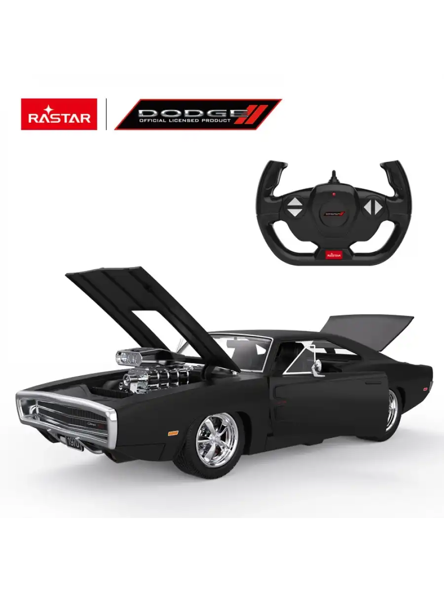 Rastar Dodge Charger R/T with engine Version 1:16 Uzaktan Kumandalı Araba - RC Araba