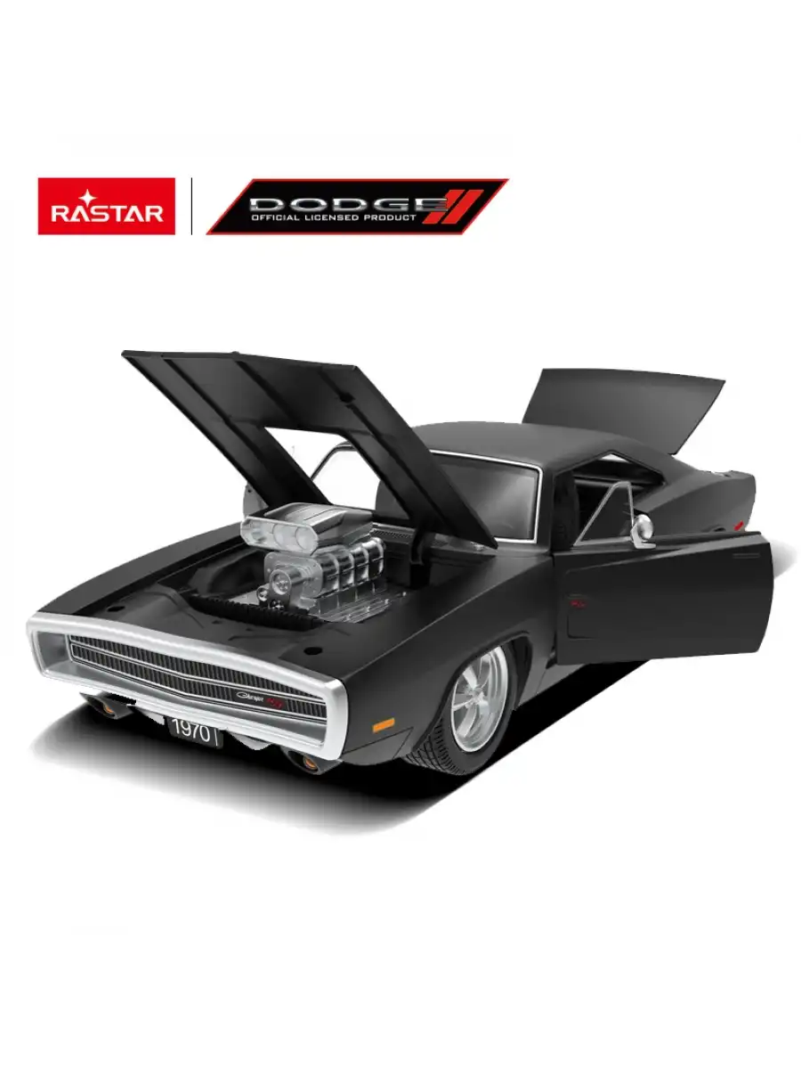 Rastar Dodge Charger R/T with engine Version 1:16 Uzaktan Kumandalı Araba - RC Araba