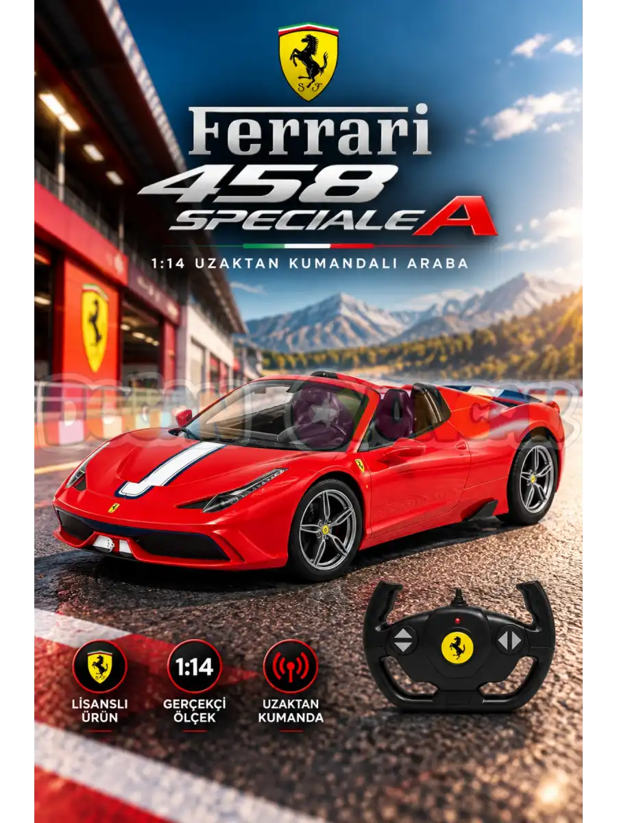 Rastar Ferrari 458 Speciale A 1:14 Uzaktan Kumandalı Araba - RC Araba