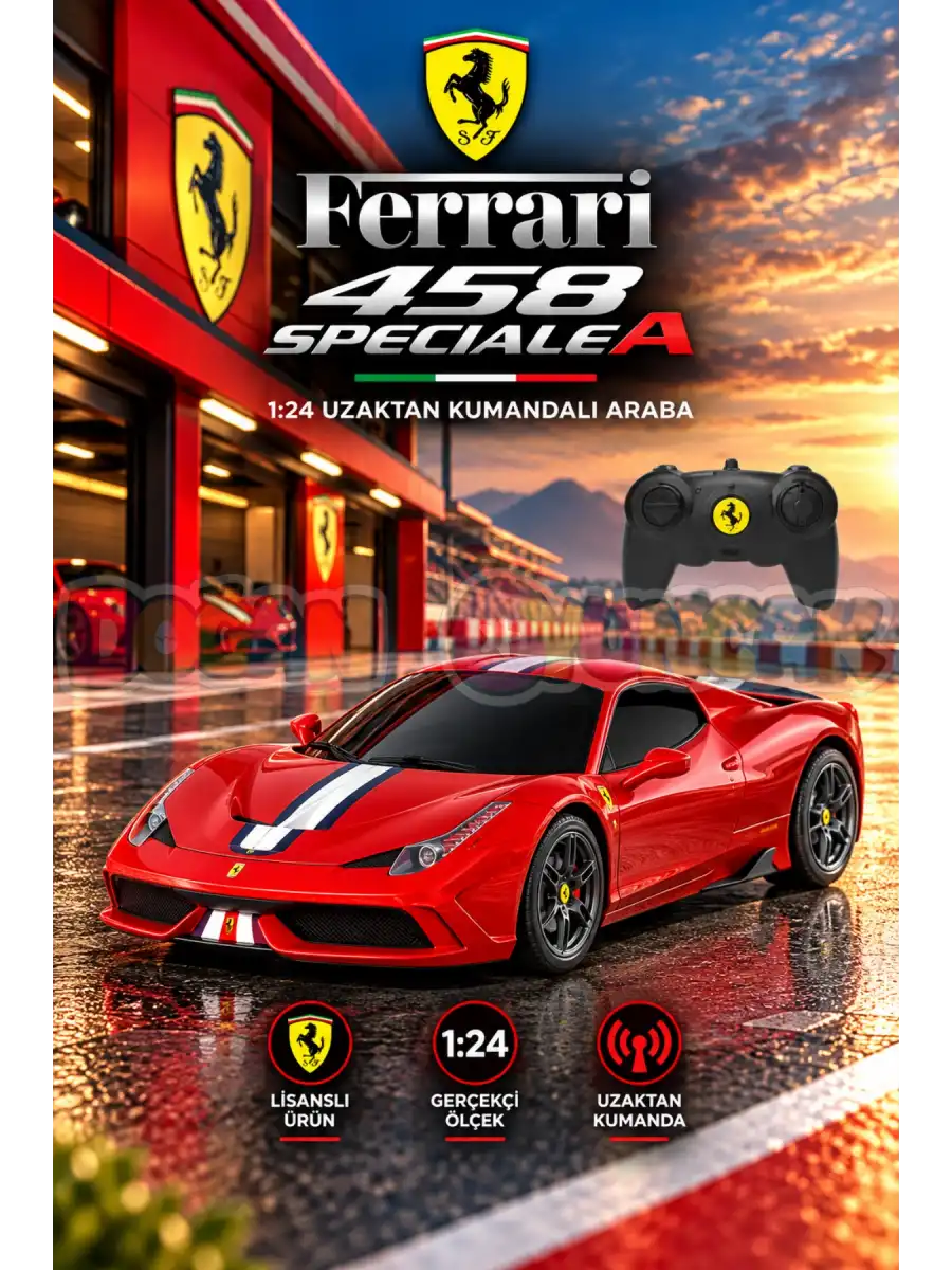 Rastar Ferrari 458 Speciale A 1:24 Uzaktan Kumandalı Araba - RC Araba