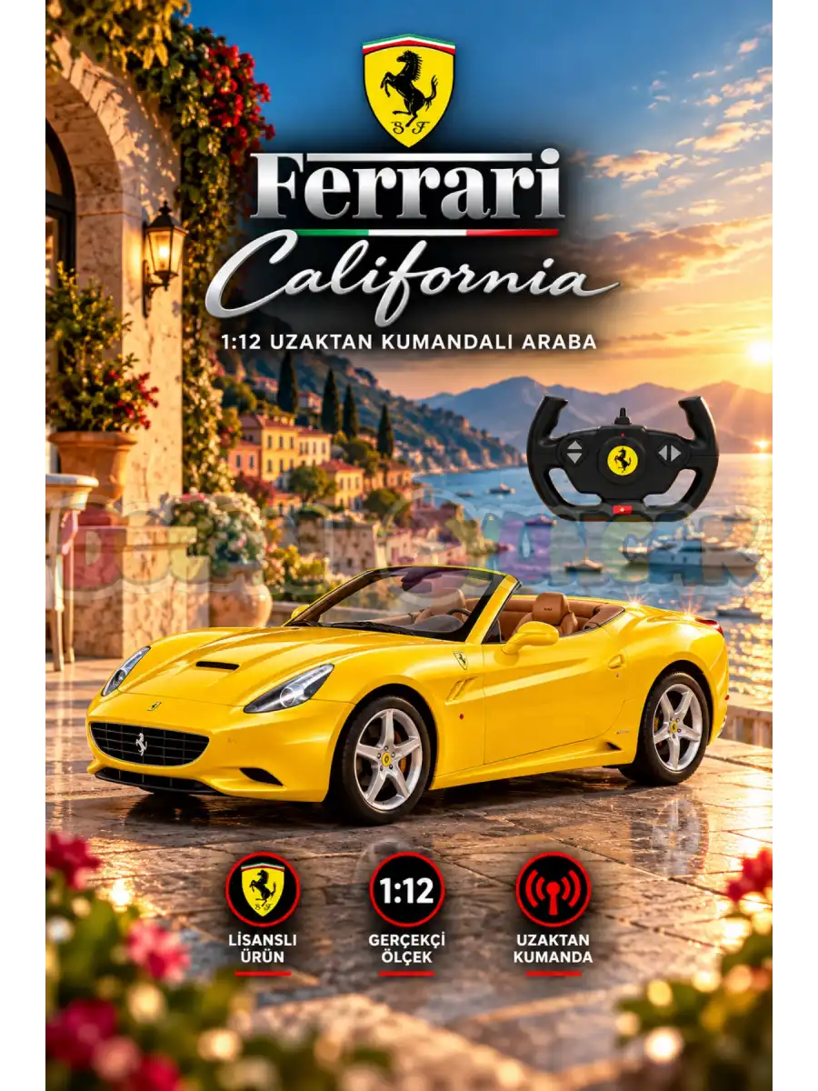 Rastar Ferrari California 1:12 Uzaktan Kumandalı Araba - RC Araba