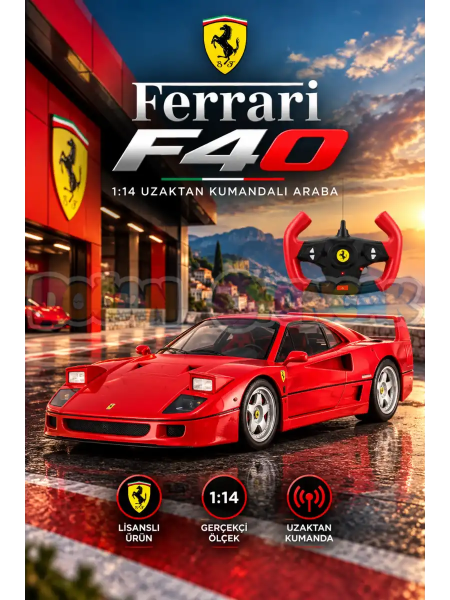 Rastar Ferrari F40 1:14 Uzaktan Kumandalı Araba - RC Araba