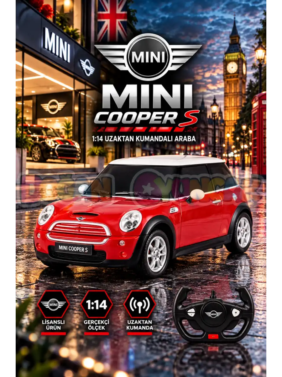 Rastar MINI COOPER S 1:14 Uzaktan Kumandalı Araba - RC Araba