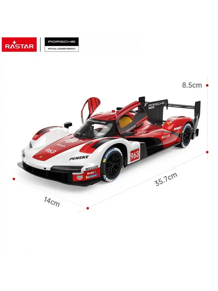 Rastar Porsche 963 LMDH 1:14 Uzaktan Kumandalı Araba - RC Araba