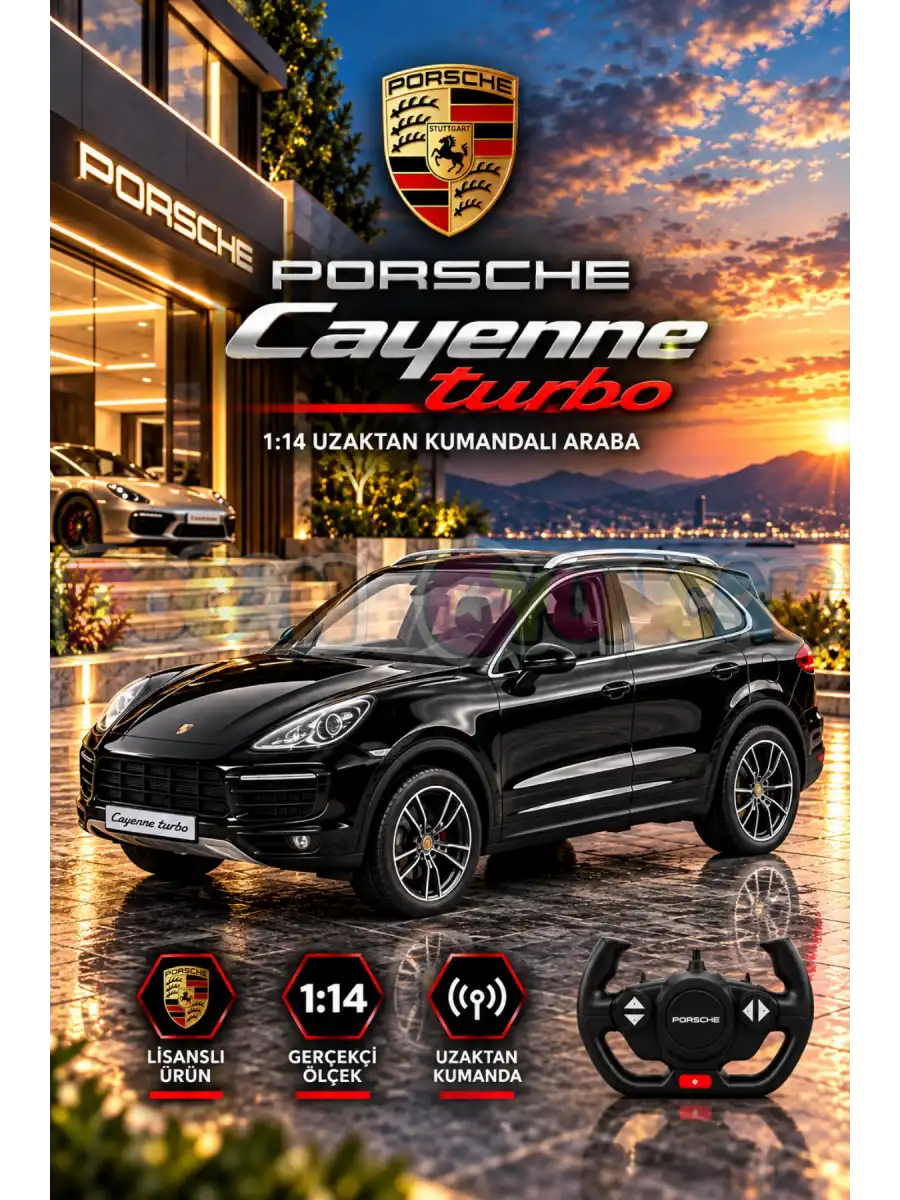 Rastar Porsche Cayenne Turbo 1:14 Uzaktan Kumandalı Araba - RC Araba
