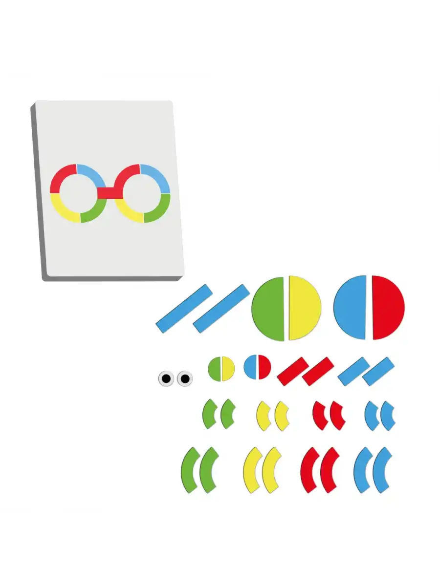Redka Pangram Çubuklar ve Halkalar - Redka Tangram Oyunu - Akıl ve Zeka Oyunu - Görsel Zeka Oyunu