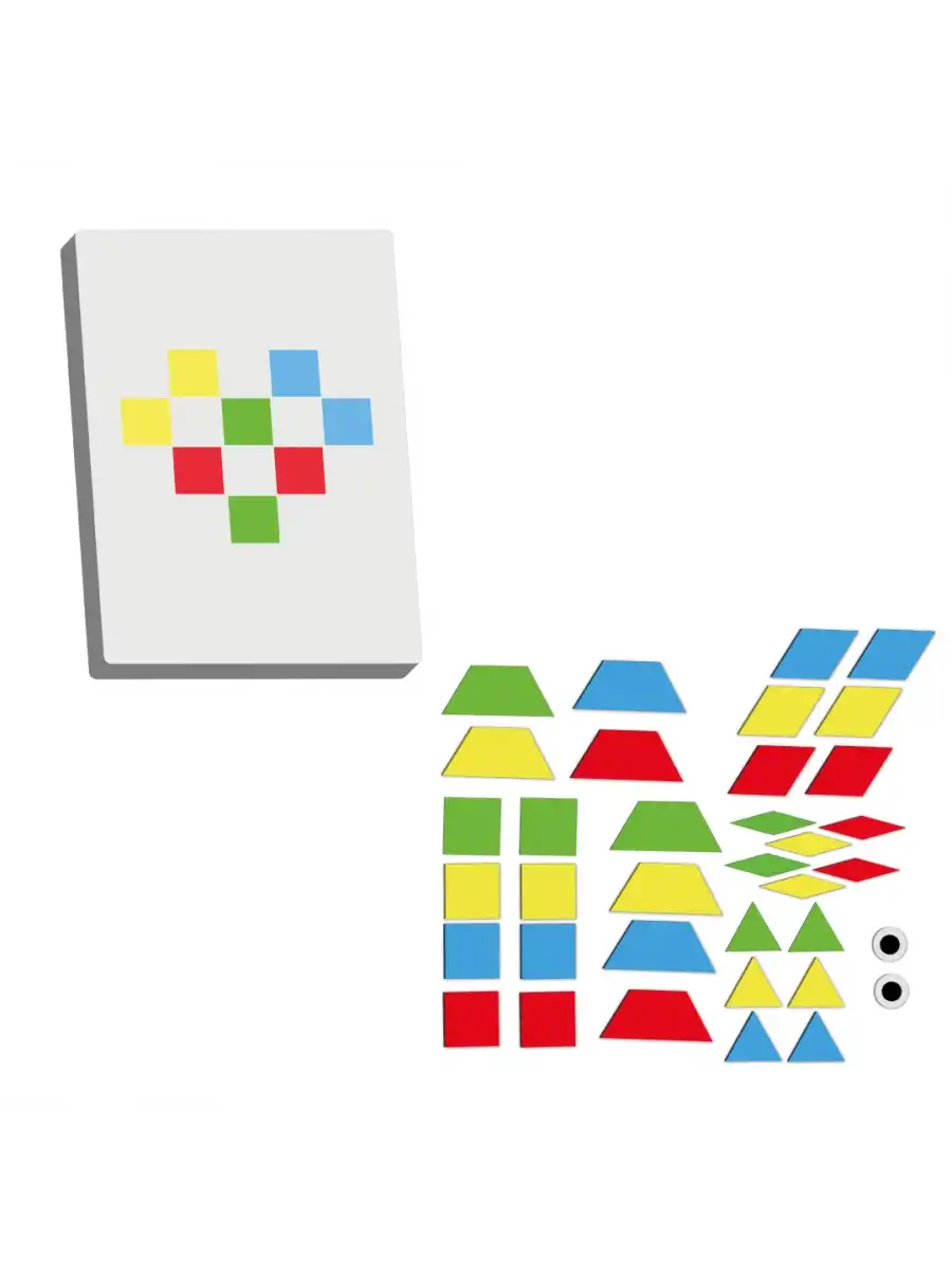 Redka Pangram Geometrik Şekiller - Redka Tangram Oyunu - Akıl ve Zeka Oyunu - Görsel Zeka Oyunu