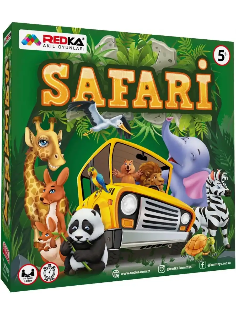 Redka Safari Oyunu - Hayvanlar Dedektif Oyunu Akıl ve Zeka Oyunu - Strateji Oyunu
