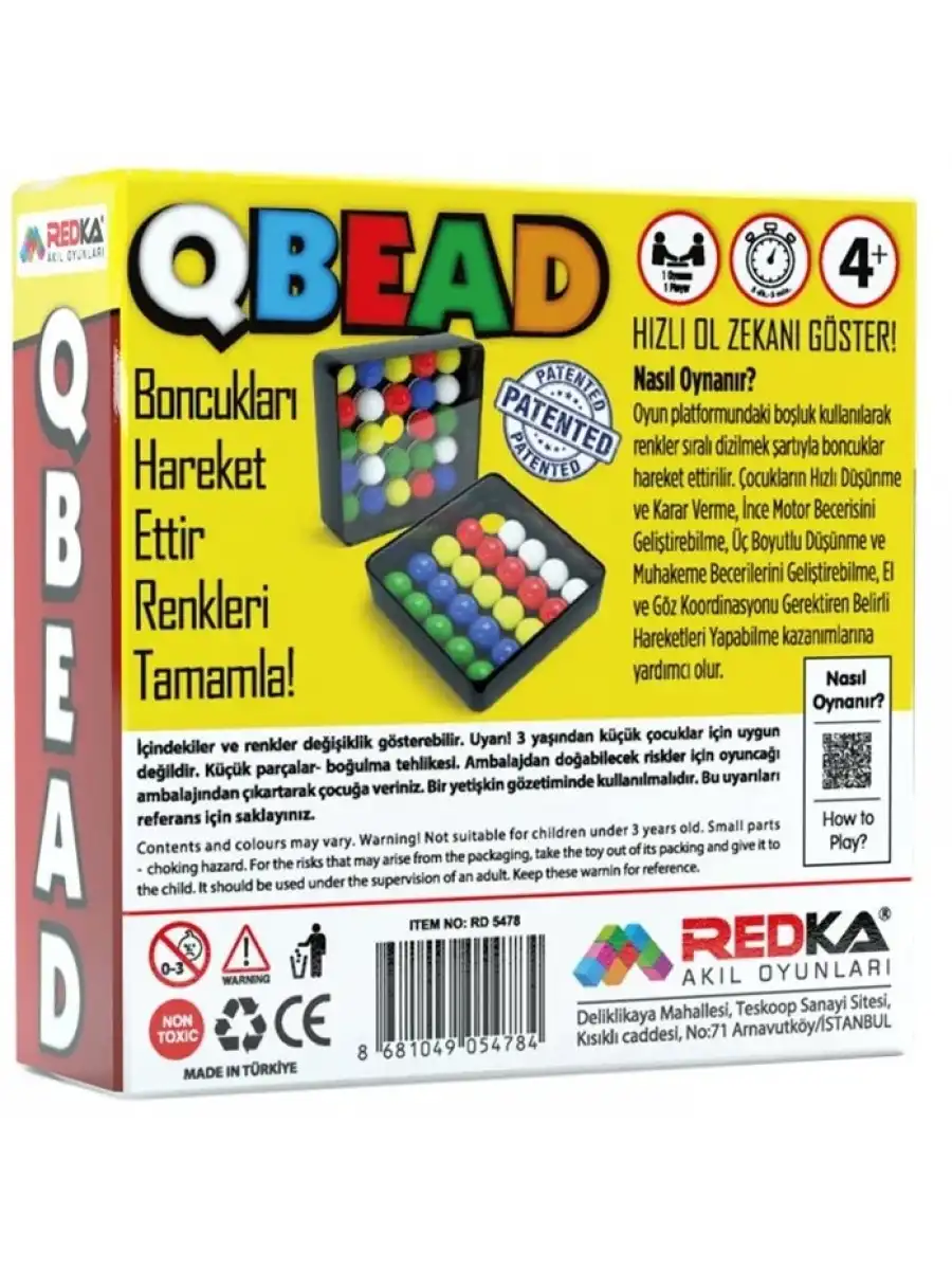 Redka QBEAD Oyunu - Renkleri Tamamlama Oyunu Görsel Zeka Oyunu - Renk Tamamlama