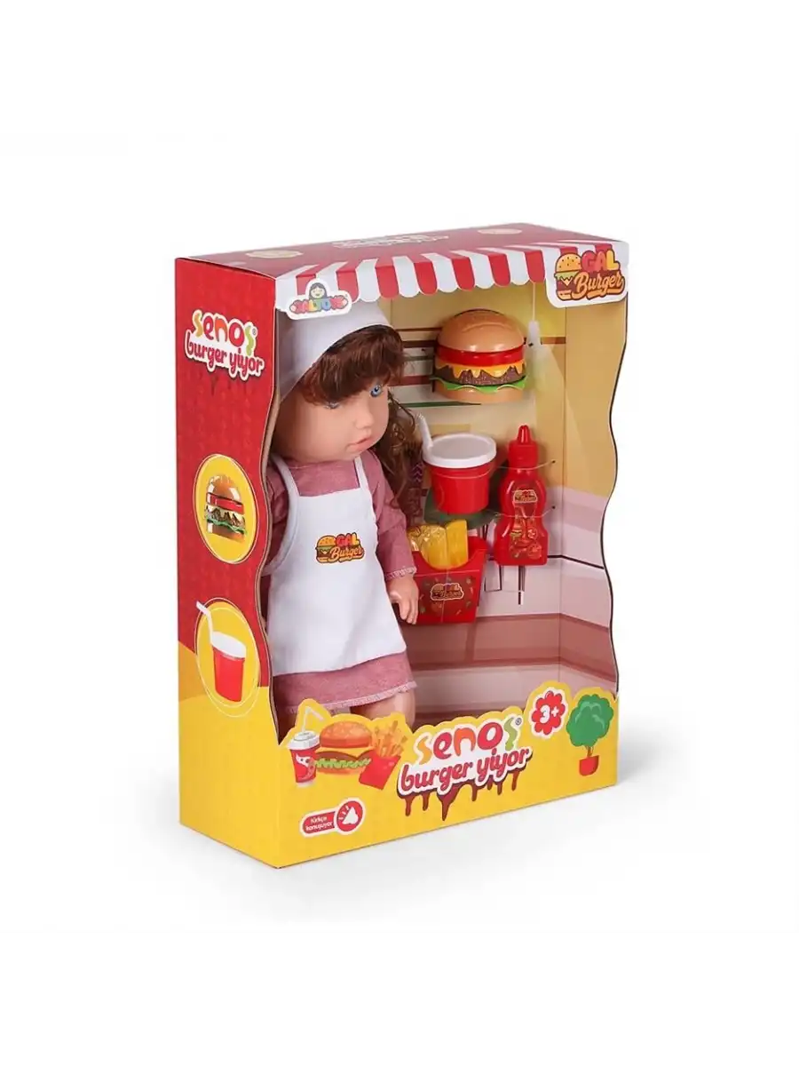 Senoş Burger Yiyor - Türkçe Konuşan Senoş Et Bebek - Konuşan Bebek - Senoş Bebek - Burger Et Bebek - Kumral
