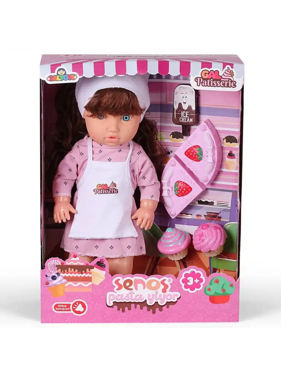 Senoş Pasta Yiyor - Türkçe Konuşan Senoş Et Bebek - Konuşan Bebek - Senoş Bebek - Pasta Et Bebek - Kumral