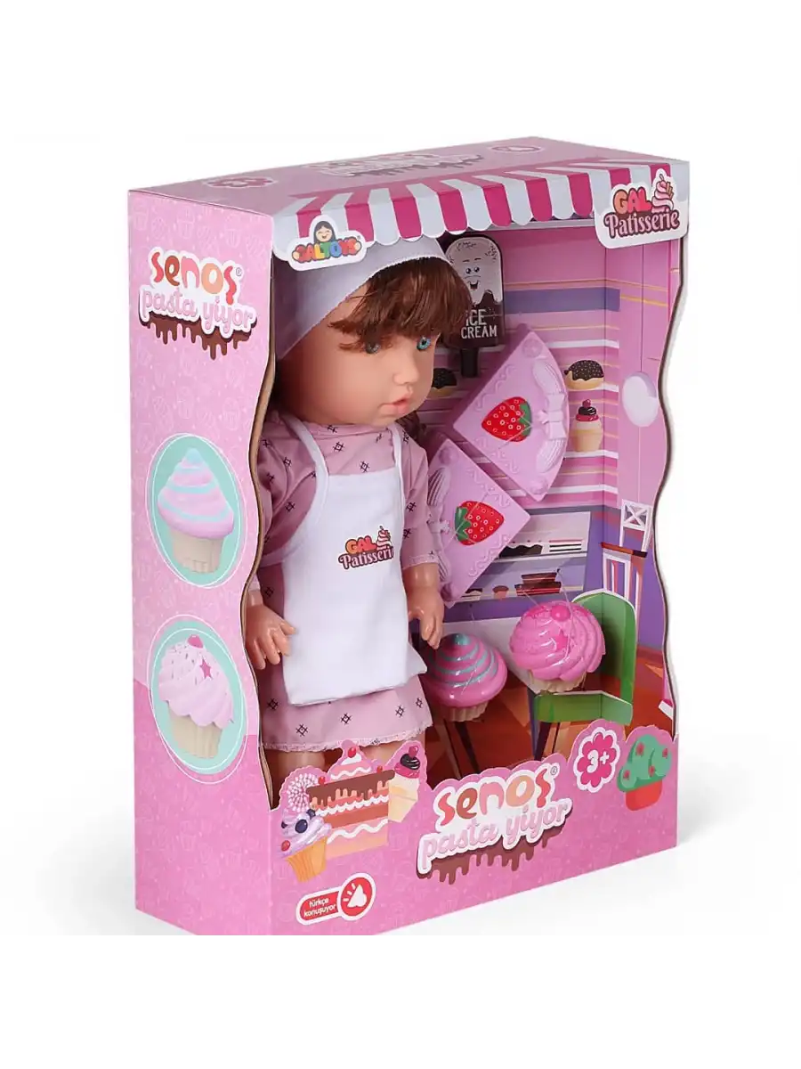 Senoş Pasta Yiyor - Türkçe Konuşan Senoş Et Bebek - Konuşan Bebek - Senoş Bebek - Pasta Et Bebek - Kumral