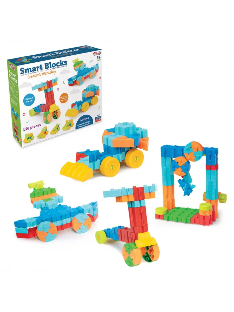Smart Blocks Lego (136 Parça) - Smart Lego - Smart Bloklar Küçük Bloklar - Legolar Oyuncak Eğitici Lego