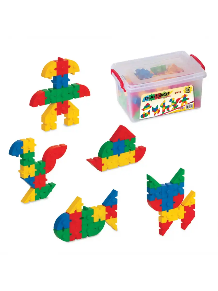 Smart Blocks Lego (80 Parça) - Smart Lego - Küçük Bloklar - Legolar Oyuncak