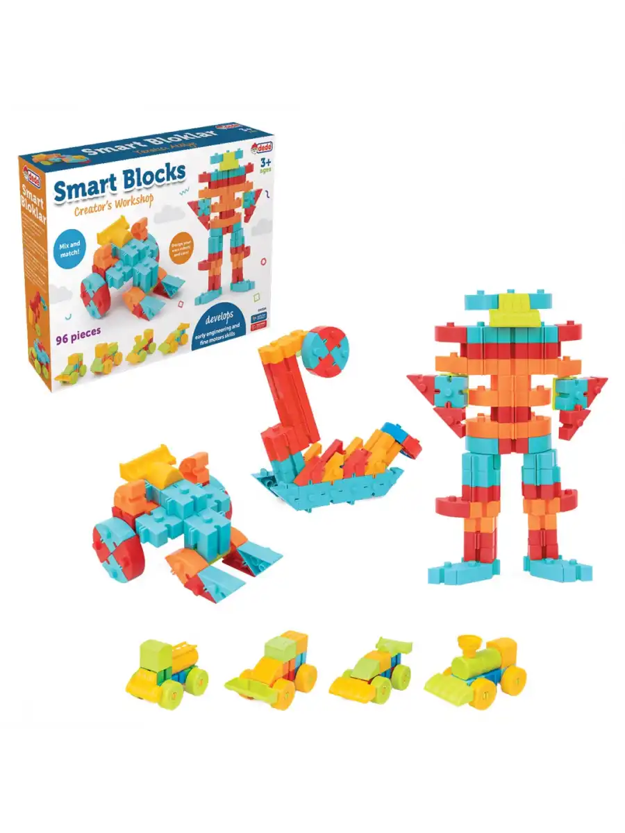 Smart Blocks Lego (96 Parça) - Smart Lego - Smart Bloklar Küçük Bloklar - Legolar Oyuncak Eğitici Lego