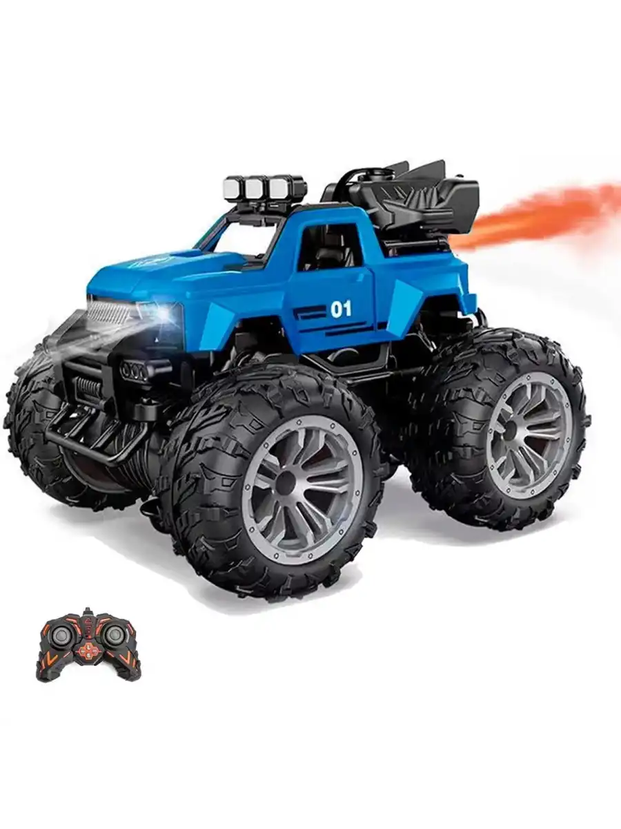 Smoke R/C Araba Mavi - Uzaktan Kumandalı Duman Atan Araba - Dumanlı Kumandalı Araba - Uzaktan Kumandalı Araba