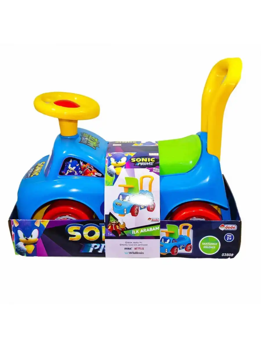 Sonic İlk Arabam - Binmeli Araba - Çocuk Arabası - İlk Adım Arabası