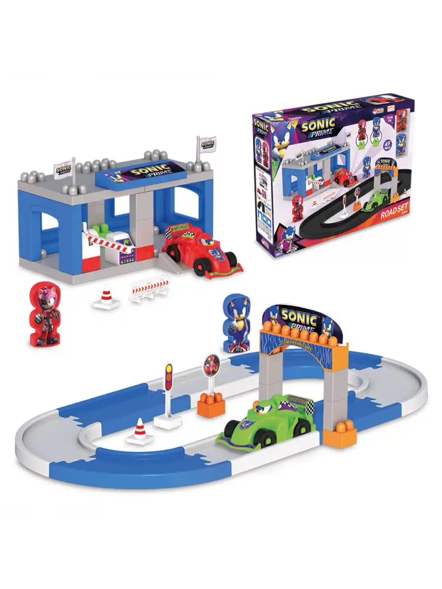 Sonic Yol Seti - Lego Oyuncağı - Lego Setleri - Bloklar - Lego Seti - Yarış Seti