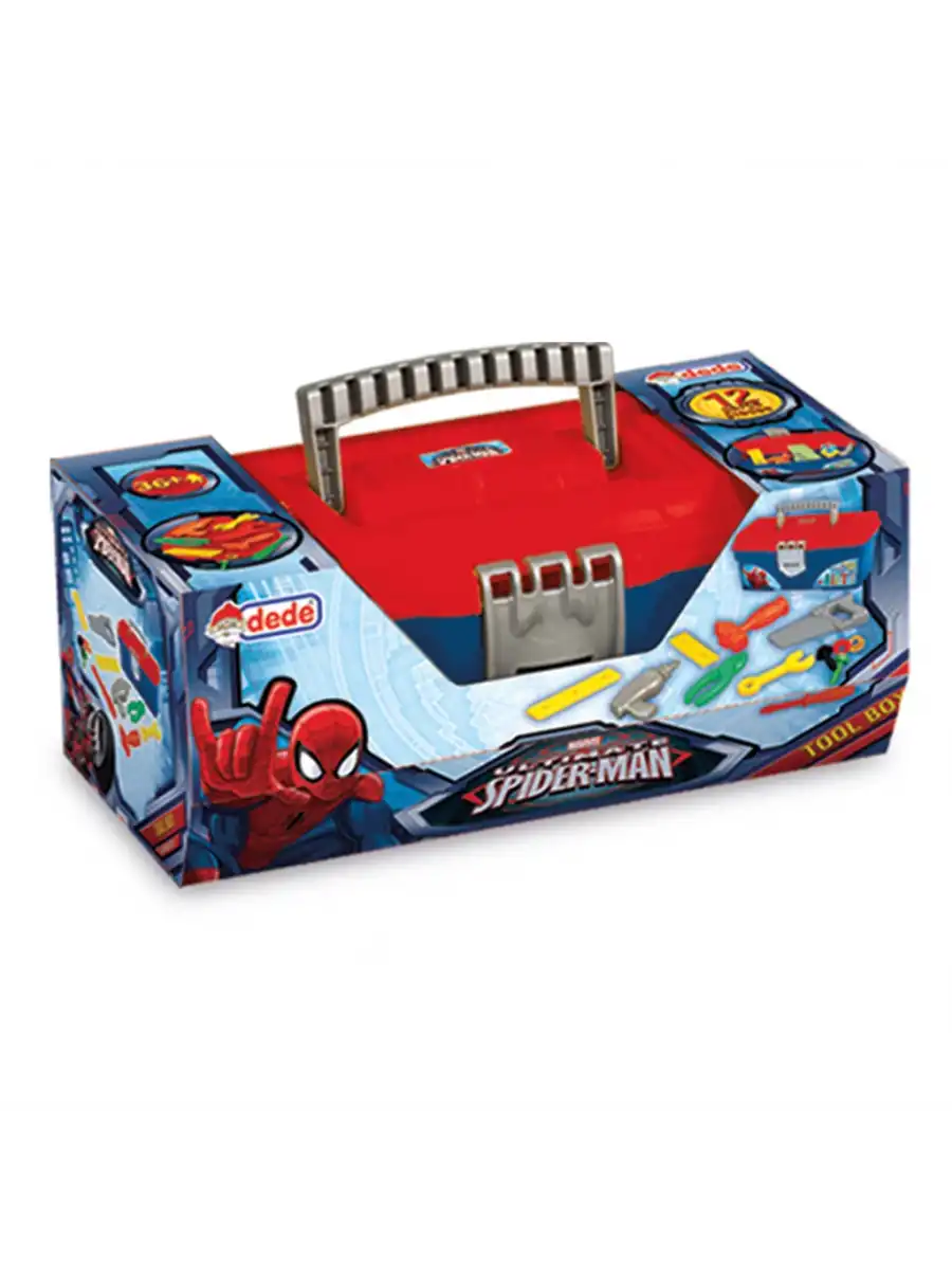 Spiderman Alet Çantası - Oyuncak Tamir Setleri - Tamir Aletleri - Alet Seti - Vidalama Seti