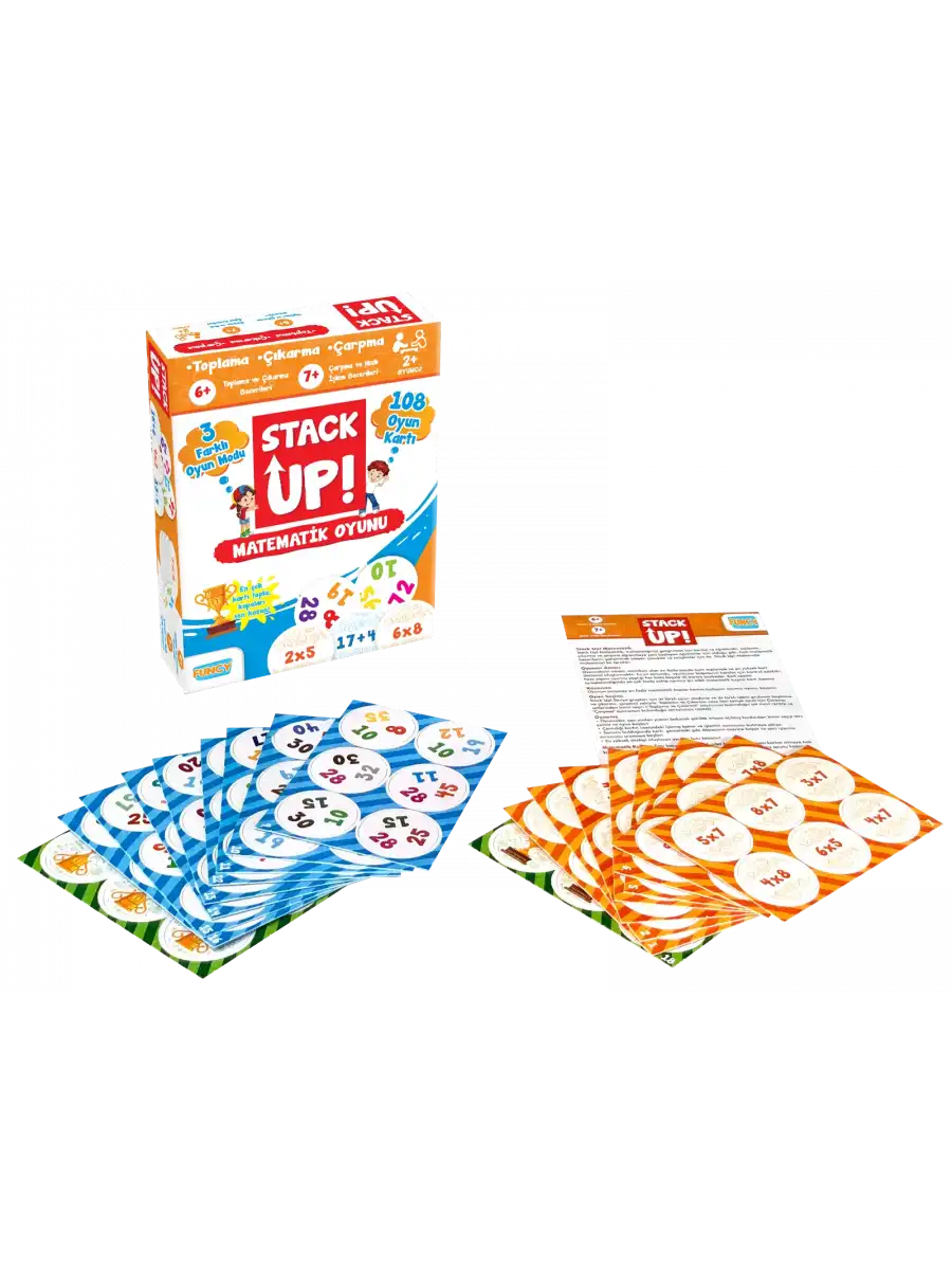Stack Up Matematik Öğreniyorum! - Matematik Aktivite Oyunu - Matematik Kelime Oyunu - Akıl Oyunu Zeka Oyunu