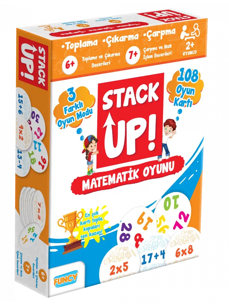 Stack Up Matematik Öğreniyorum! - Matematik Aktivite Oyunu - Matematik Kelime Oyunu - Akıl Oyunu Zeka Oyunu