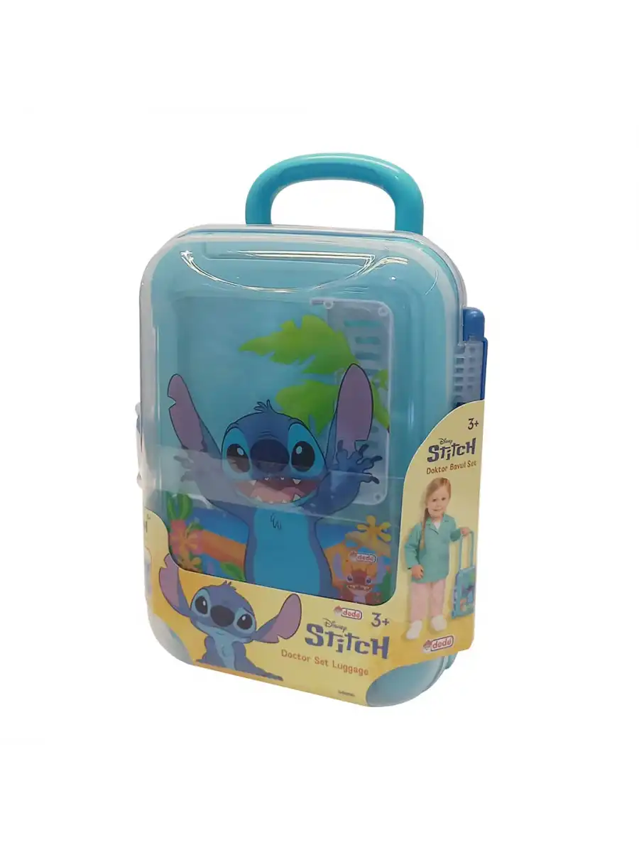Stitch Doktor Set Bavulum - Doktor Setleri - Doktor Oyuncak Seti - Disney Stitch Doktorculuk Oyunu
