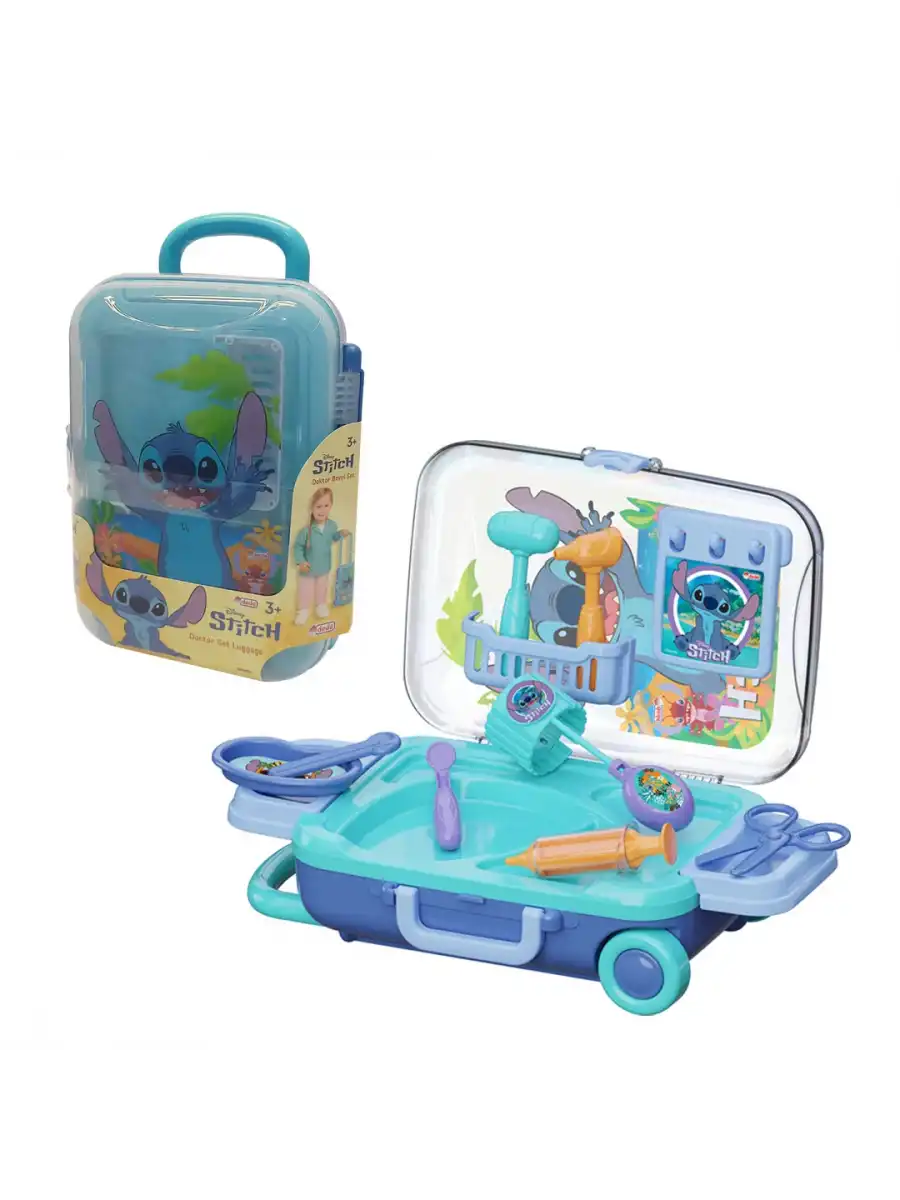 Stitch Doktor Set Bavulum - Doktor Setleri - Doktor Oyuncak Seti - Disney Stitch Doktorculuk Oyunu